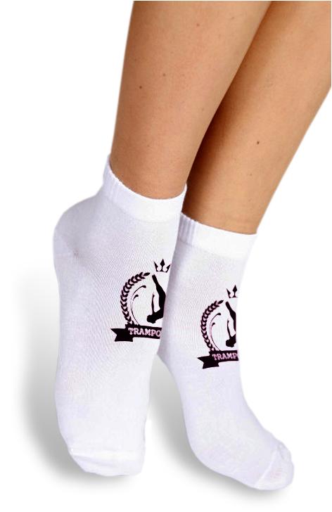 Носки для батута GK Sport Trampoline M-130 белые с черным