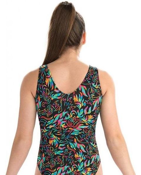 Купальник женский для спортивной гимнастики GK Sport 0160 Мон Шери мультиколор без рукава