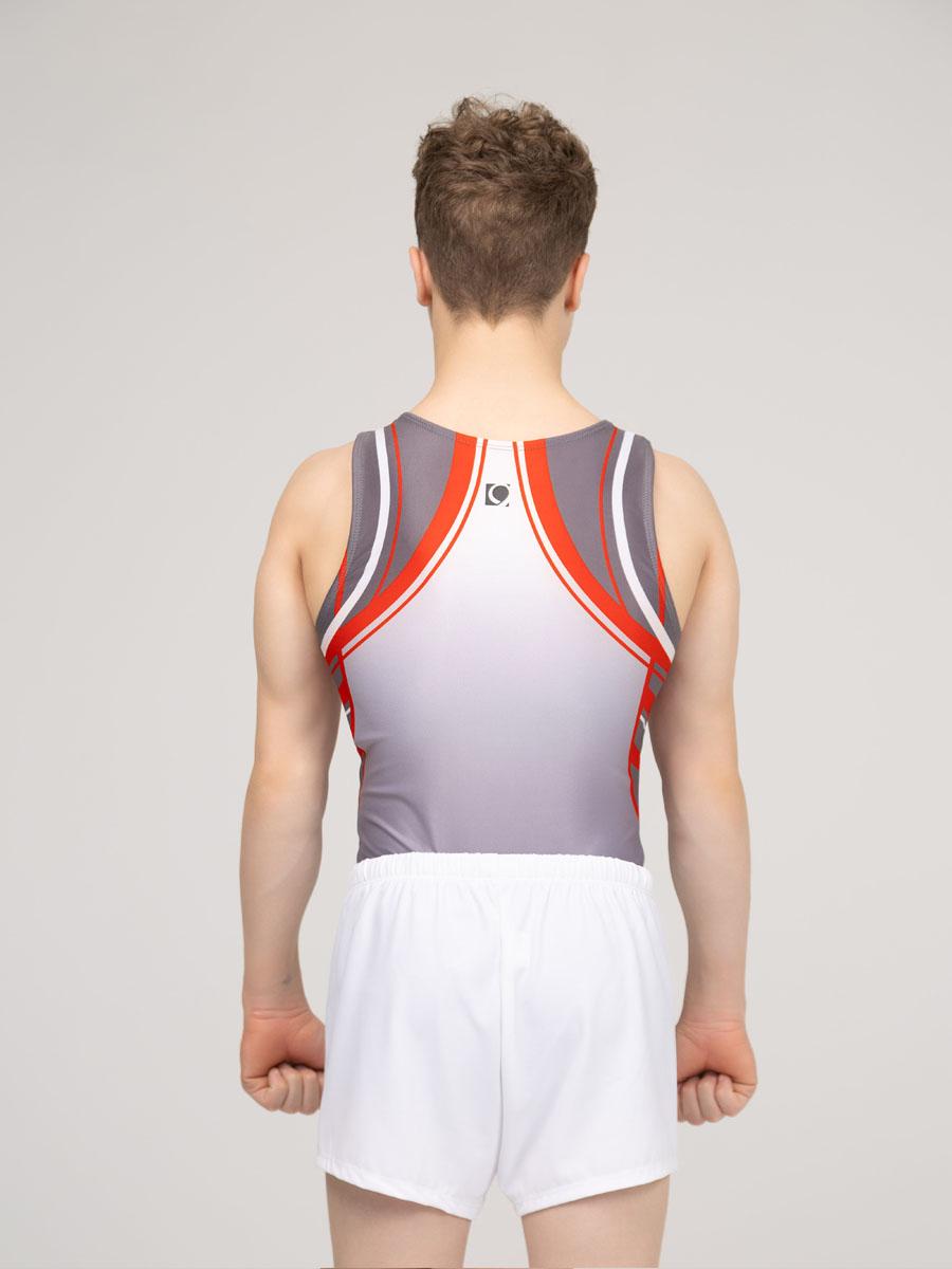 Мужской купальник для спортивной гимнастики Quatro Gercules red