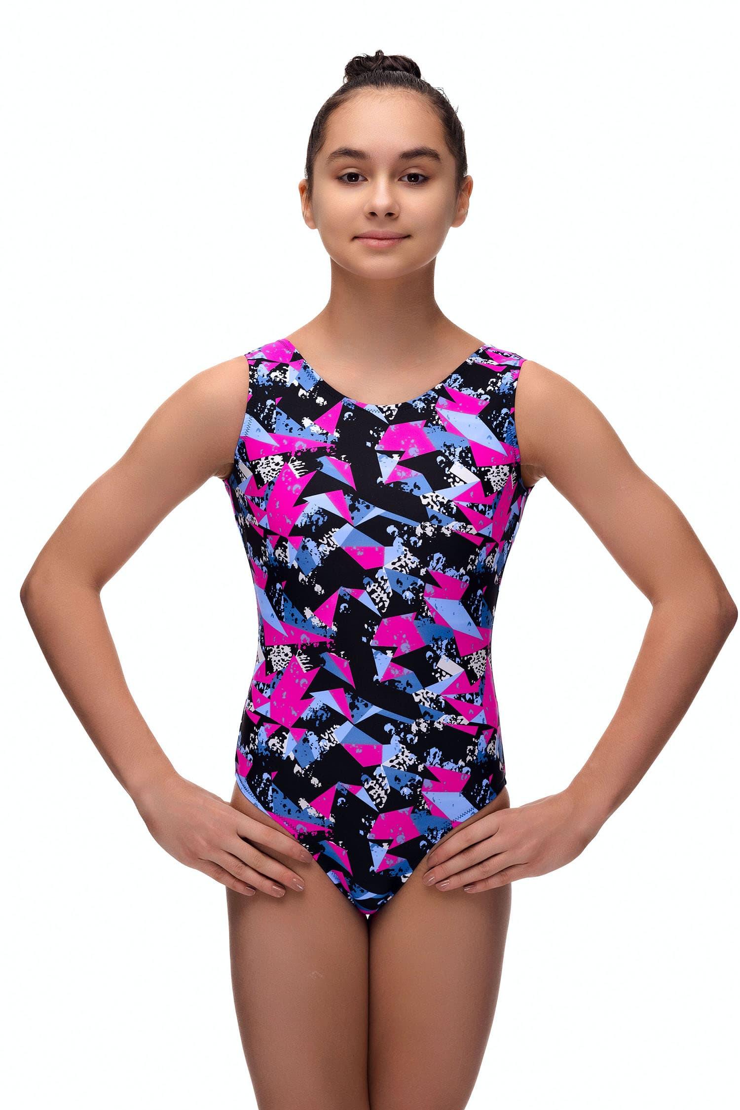 Купальник женский для спортивной гимнастики GK Sport 0198 Авентура без рукава