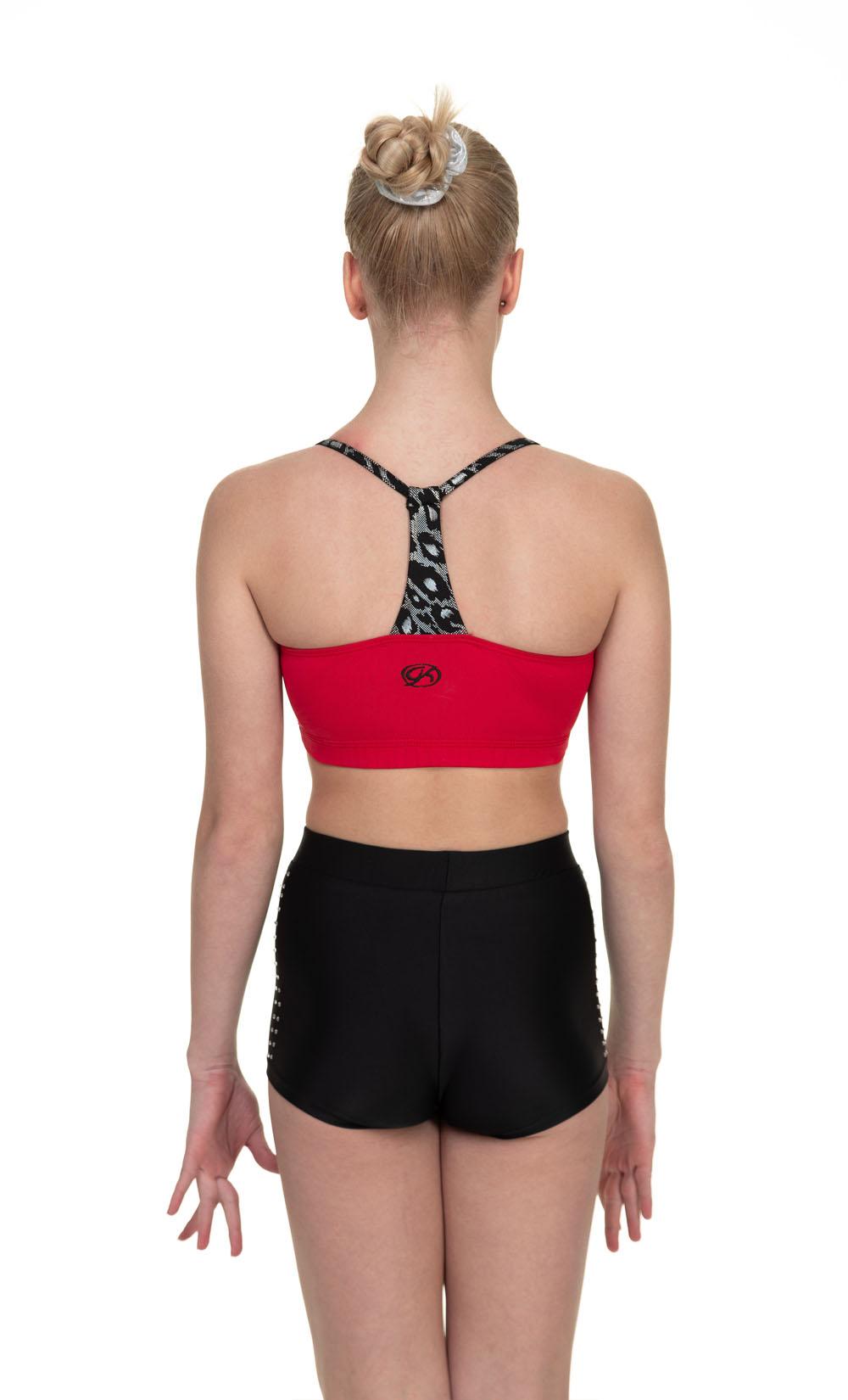 Шорты женгские для спортивной гимнастики GK Sport 6127-1 черные с поясом