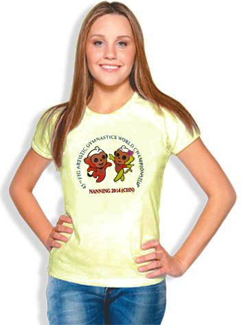 Футболка женская Swan Child 5617 желтая