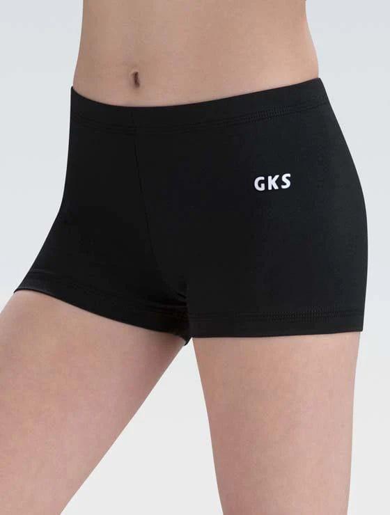 Шорты женгские для спортивной гимнастики GK Sport 6127-1 черные с поясом