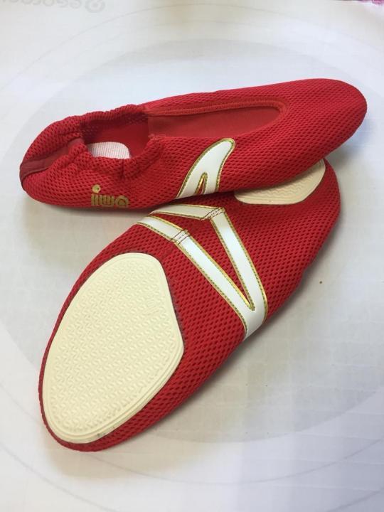 Чешки для спортивной гимнастики IWA-509 красные