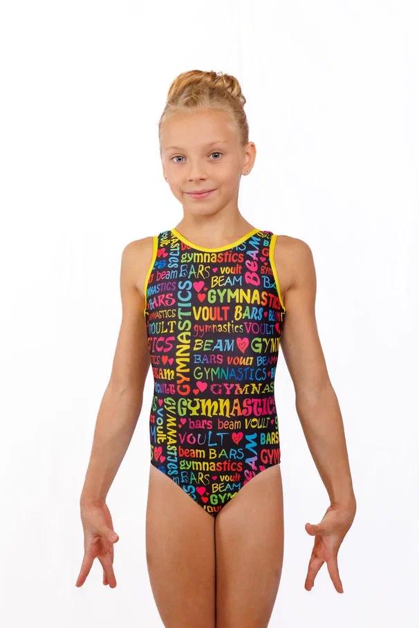 Купальник женский для спортивной гимнастики GK Sport 202-57 мультиколор без рукава