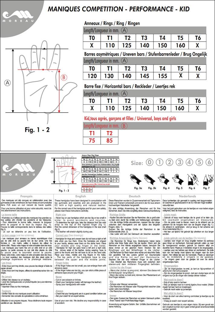 Накладки женские для брусьев Christian Moreau Barres Asymetriques