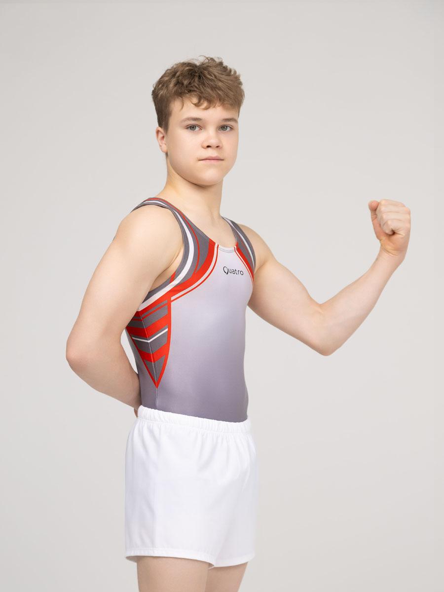 Мужской купальник для спортивной гимнастики Quatro Gercules red