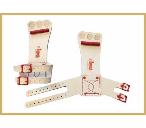 Гимнастические накладки мужские для колец IWA 4601 белые