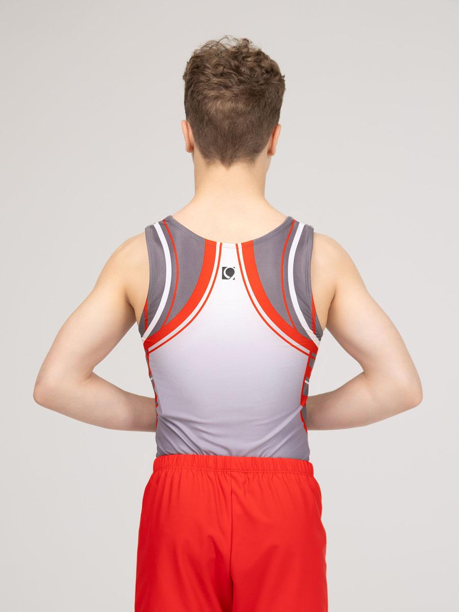 Мужской купальник для спортивной гимнастики Quatro Gercules red