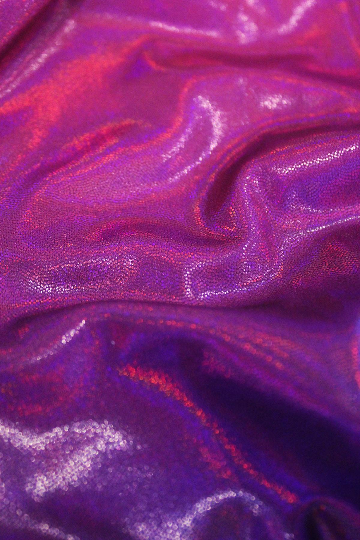 Купальник женский для спортивной гимнастики GK Sport Cherry Berry 310 градиент с переходом из фиолетового в малиновый с рукавом