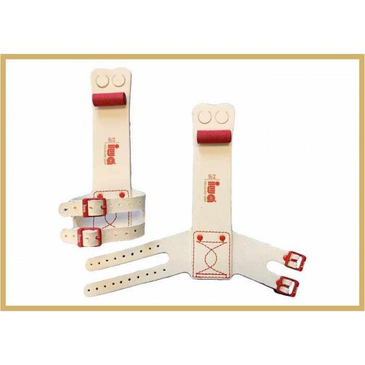 Гимнастические накладки мужские для колец IWA 480\1 (ремни) белые