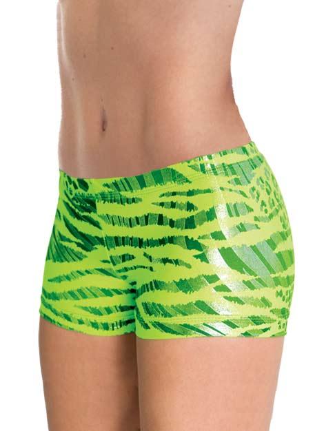 Шорты женские для спортивной гимнастики GK Elite CB516 лайм