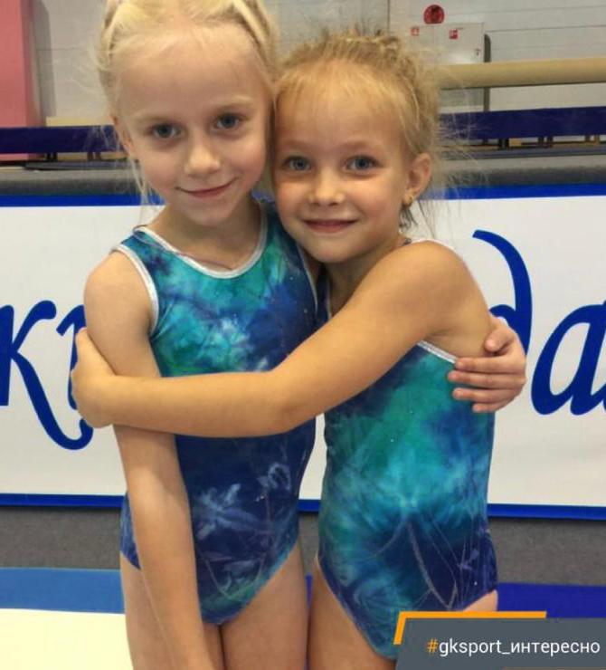 Купальник женский для спортивной гимнастики GK Sport 0194 голубо-синий без рукава